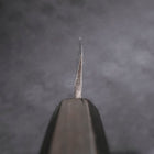 Yanagi Kiritsuke Blue Steel #2 Kurouchi Büffelhorn und Ebenholz Griff 240mm-[Musashi]-[Japan-Küchenmesser]