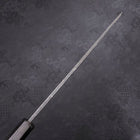 Yanagi Kiritsuke Blue Steel #2 Kurouchi Büffelhorn und Ebenholz Griff 240mm-[Musashi]-[Japan-Küchenmesser]