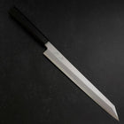 Yanagi Kiritsuke Blue steel #1 Suminagashi Büffelhorn und Ebenholz Griff mit Scheide 270mm-[Musashi]-[Japan-Küchenmesser]