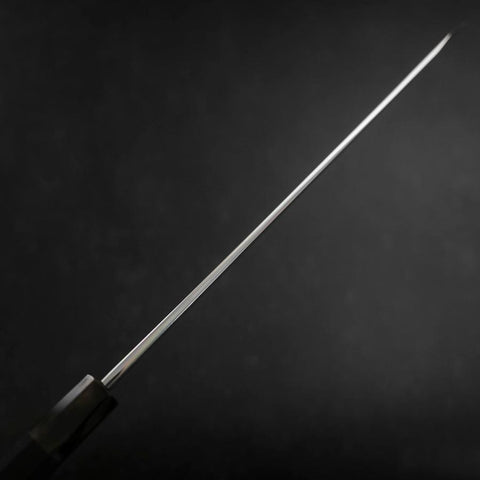 Yanagi Kiritsuke Blue steel #1 Suminagashi Büffelhorn und Ebenholz Griff mit Scheide 300mm-[Musashi]-[Japan-Küchenmesser]