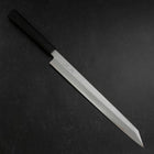 Yanagi Kiritsuke Blue steel #1 Suminagashi Büffelhorn und Ebenholz Griff mit Scheide 300mm-[Musashi]-[Japan-Küchenmesser]
