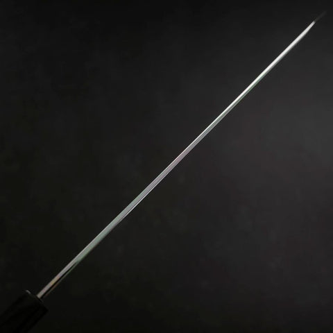 Yanagi Kiritsuke Blue steel #1 Suminagashi Büffelhorn und Ebenholz Griff mit Scheide 330mm-[Musashi]-[Japan-Küchenmesser]
