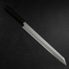 Yanagi Kiritsuke Blue steel #1 Suminagashi Büffelhorn und Ebenholz Griff mit Scheide 330mm-[Musashi]-[Japan-Küchenmesser]
