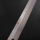 Yanagi Kiritsuke Silver Steel #3 Damast Kagami Büffelhorn und Teakholz Griff 300mm-[Musashi]-[Japan-Küchenmesser]