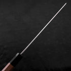 Yanagi Kiritsuke Silver Steel #3 Damast Kagami Büffelhorn und Walnussholz Griff 270mm-[Musashi]-[Japan-Küchenmesser]