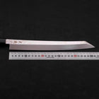 Yanagi Kiritsuke Silver Steel #3 Damast Kagami Büffelhorn und Walnussholz Griff 270mm-[Musashi]-[Japan-Küchenmesser]
