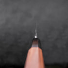 Yanagi Kiritsuke Silver Steel #3 Damast Kagami Büffelhorn und Walnussholz Griff 300mm-[Musashi]-[Japan-Küchenmesser]