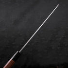 Yanagi Kiritsuke Silver Steel #3 Damast Kagami Büffelhorn und Walnussholz Griff 300mm-[Musashi]-[Japan-Küchenmesser]