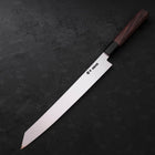 Yanagi Kiritsuke Silver Steel #3 Honyaki Kagami Büffelhorn und Wenge Griff 270mm-[Musashi]-[Japan-Küchenmesser]