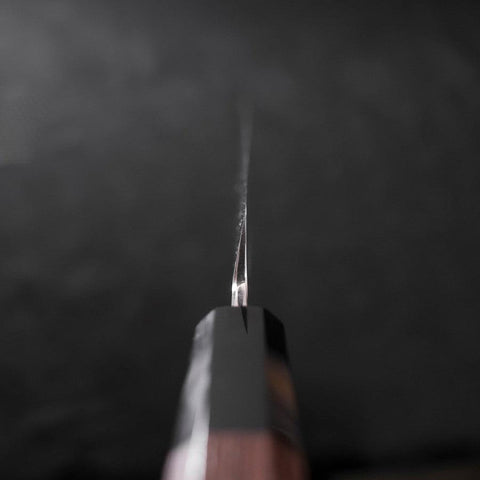 Yanagi Kiritsuke Silver Steel #3 Honyaki Kagami Büffelhorn und Wenge Griff 270mm-[Musashi]-[Japan-Küchenmesser]