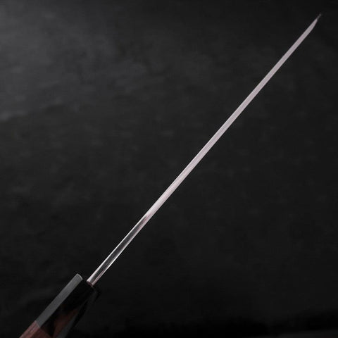 Yanagi Kiritsuke Silver Steel #3 Honyaki Kagami Büffelhorn und Wenge Griff 270mm-[Musashi]-[Japan-Küchenmesser]