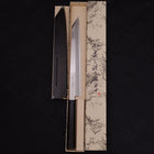 Yanagi Kiritsuke Silver Steel #3 Kagami Büffelhorn und Ebenholz Griff 270mm-[Musashi]-[Japan-Küchenmesser]