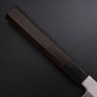 Yanagi Kiritsuke Silver Steel #3 Kasumi Büffelhorn und Ebenholz Griff 300mm-[Musashi]-[Japan-Küchenmesser]