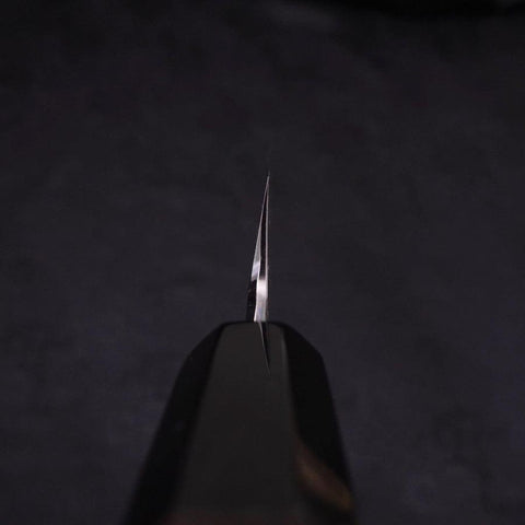 Yanagi Kiritsuke Sliver Steel #3 Honyaki Kagami Büffelhorn und Ebenholz Griff 270mm-[Musashi]-[Japan-Küchenmesser]