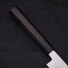 Yanagi Kiritsuke Sliver Steel #3 Honyaki Kagami Büffelhorn und Ebenholz Griff 270mm-[Musashi]-[Japan-Küchenmesser]