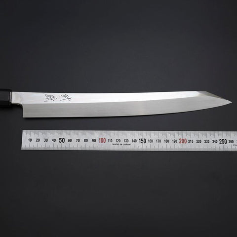 Yanagi Kiritsuke VG-10 Kagami Büffelhorn und Ebenholz Griff 270mm-[Musashi]-[Japan-Küchenmesser]
