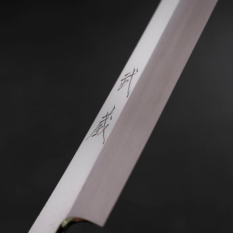 Yanagi Kiritsuke VG-10 Kagami Büffelhorn und Ebenholz Griff 300mm-[Musashi]-[Japan-Küchenmesser]