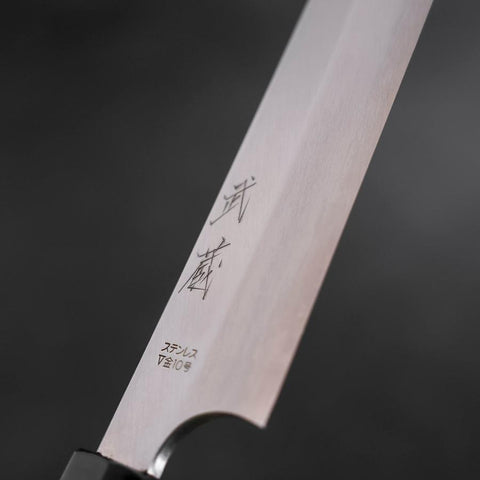 Yanagi Kiritsuke VG-10 Kasumi Büffelhorn und Ebenholz Griff 250mm-[Musashi]-[Japan-Küchenmesser]