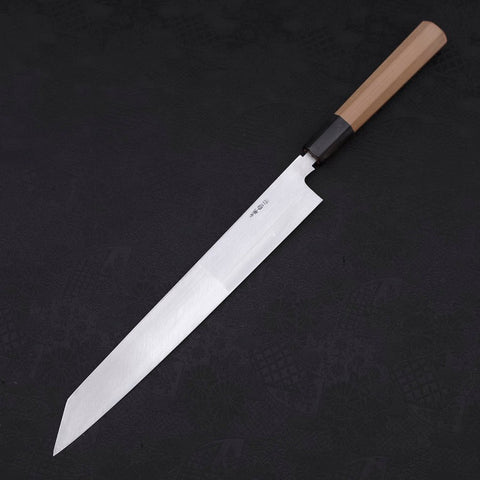 Yanagi-Kiritsuke White Steel #2 Kasumi Buffalo Magnolia Handle 270mm (10.6”)-[Musashi]-[Japan-Küchenmesser]