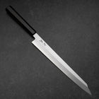 Yanagi Kiritsuke White Steel #2 Kasumi Büffelhorn und Ebenholz Griff 270mm-[Musashi]-[Japan-Küchenmesser]