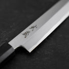 Yanagi Kiritsuke White Steel #2 Kasumi Büffelhorn und Teakholz Griff 270mm-[Musashi]-[Japan-Küchenmesser]