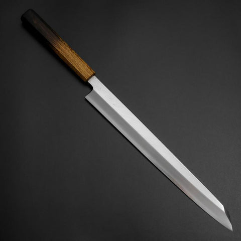 Yanagi Kiritsuke White Steel #2 Kasumi Yaki Urushi Griff 290mm-[Musashi]-[Japan-Küchenmesser]