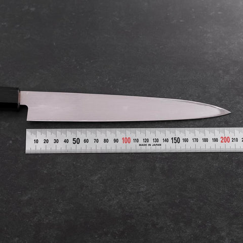 Yanagiba AUS-10 Linkshand Poliert Büffelhorn und Teakholz Griff 210mm-[Musashi]-[Japan-Küchenmesser]