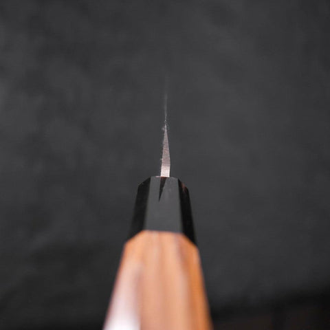 Yanagiba AUS-10 Linkshand Poliert Büffelhorn und Teakholz Griff 270mm-[Musashi]-[Japan-Küchenmesser]
