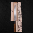 Yanagiba AUS-10 Linkshand Poliert Büffelhorn und Teakholz Griff 270mm-[Musashi]-[Japan-Küchenmesser]