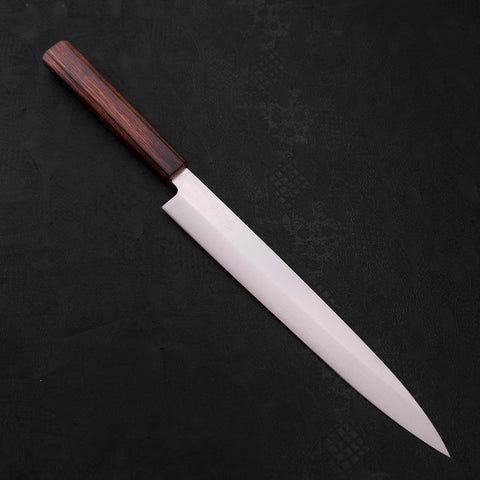 Yanagiba AUS-8, Poliert Sumi Urushi Griff, 270mm-[Musashi]-[Japan-Küchenmesser]