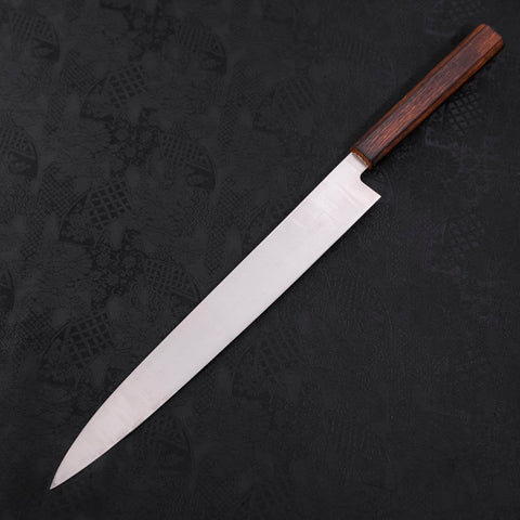 Yanagiba AUS-8, Poliert Sumi Urushi Griff, 300mm-[Musashi]-[Japan-Küchenmesser]