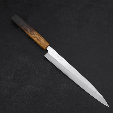 Yanagiba AUS-8, Poliert Yaki Urushi Griff, 240mm-[Musashi]-[Japan-Küchenmesser]