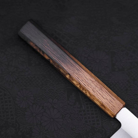 Yanagiba AUS-8 Polished Yaki Urushi Handle 300mm-[Musashi]-[Japanese-Kitchen-Knives]