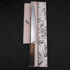 Yanagiba AUS-8 Polished Yaki Urushi Handle 300mm-[Musashi]-[Japanese-Kitchen-Knives]