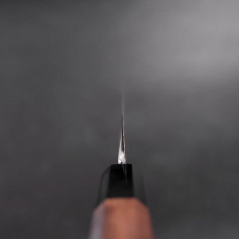 Yanagiba Blue Steel #1 Hon-Kasumi Büffelhorn und Walnuss Griff 300mm-[Musashi]-[Japan-Küchenmesser]