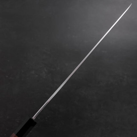 Yanagiba Blue Steel #1 Hon-Kasumi Büffelhorn und Walnuss Griff 300mm-[Musashi]-[Japan-Küchenmesser]