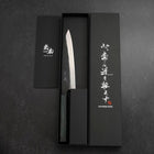 Yanagiba Blue Steel #1 Kurouchi Dunkelblauer Urushi Griff 170mm-[Musashi]-[Japan-Küchenmesser]