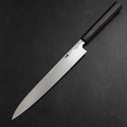 Yanagiba Blue Steel #2 Damast Büffelhorn und Ebenholz Griff 210mm-[Musashi]-[Japan-Küchenmesser]