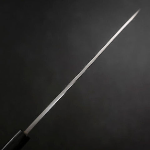 Yanagiba Blue Steel #2 Damast Büffelhorn und Ebenholz Griff 210mm-[Musashi]-[Japan-Küchenmesser]