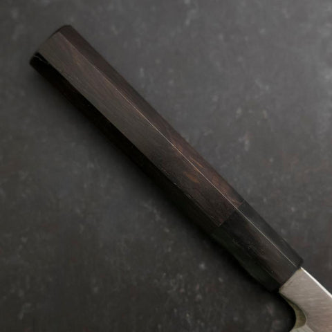 Yanagiba Blue Steel #2 Damast Büffelhorn und Ebenholz Griff 210mm-[Musashi]-[Japan-Küchenmesser]