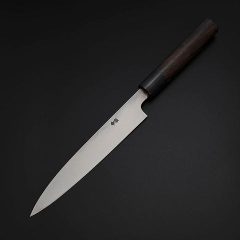 Yanagiba Blue Steel #2 Damast Rosenholz Griff 180mm-[Musashi]-[Japan-Küchenmesser]