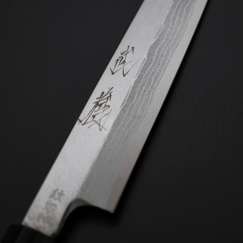 Yanagiba Blue Steel #2 Damast Rosenholz Griff 180mm-[Musashi]-[Japan-Küchenmesser]