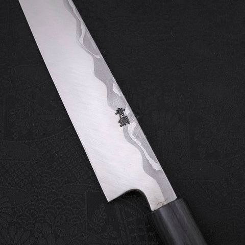 Yanagiba Blue Steel #2, Damast Rosenholz Griff, 240mm-[Musashi]-[Japan-Küchenmesser]