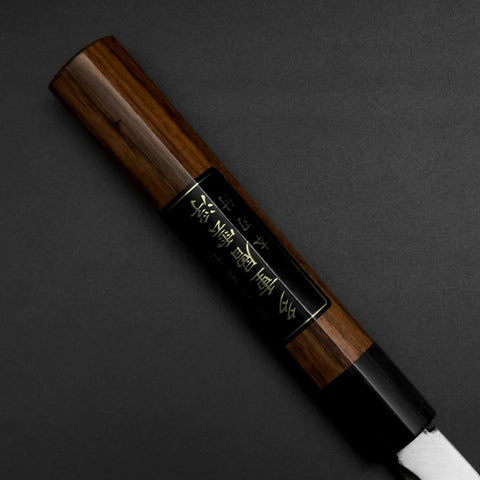 Yanagiba Blue Steel #2 Damast Rosenholz Griff 330mm-[Musashi]-[Japan-Küchenmesser]
