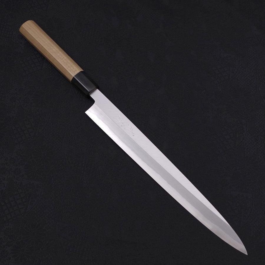 Yanagiba Blue Steel #2 Kasumi Büffelhorn und Magnolie Griff 270mm-[Musashi]-[Japan-Küchenmesser]
