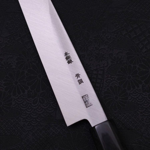 Yanagiba Blue Steel #2 Kasumi Büffelhorn und Magnolienholz Griff 240mm-[Musashi]-[Japan-Küchenmesser]