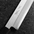 Yanagiba Blue Steel #2 Kasumi Buffalo Magnolia Handle 240mm (9.4”)-[Musashi]-[Japanese-Kitchen-Knives]