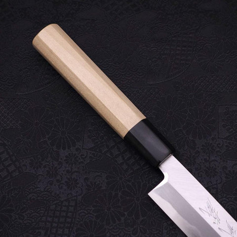 Yanagiba Blue Steel #2 Kasumi Büffelhorn und Magnolienholz Griff 240mm-[Musashi]-[Japan-Küchenmesser]