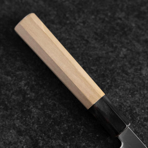 Yanagiba Blue Steel #2 Kasumi Buffalo Magnolia Handle 240mm (9.4”)-[Musashi]-[Japanese-Kitchen-Knives]