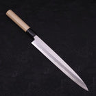 Yanagiba Blue Steel #2 Kasumi Büffelhorn und Magnolienholz Griff 240mm-[Musashi]-[Japan-Küchenmesser]